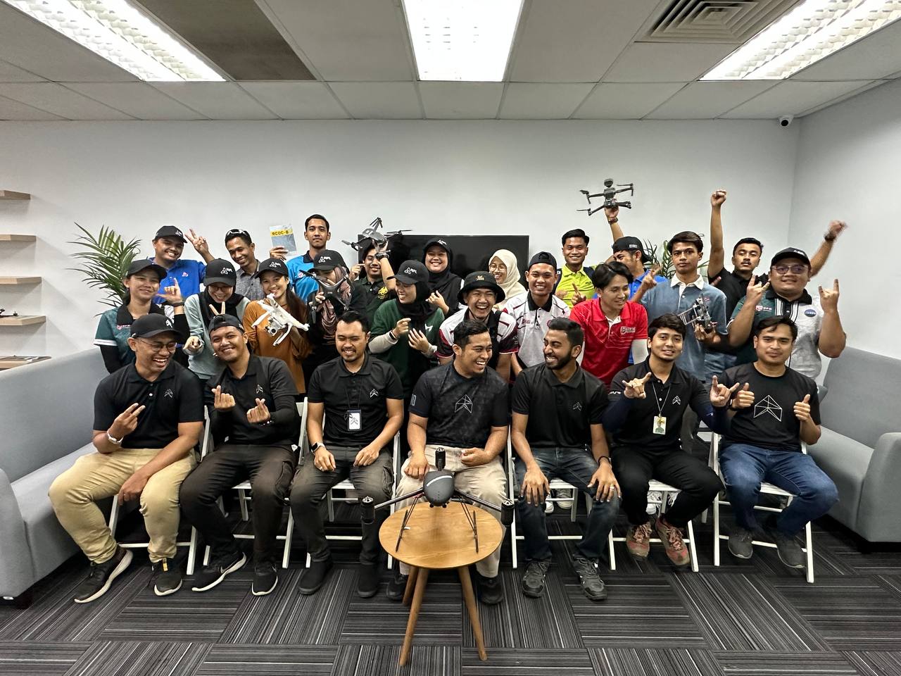 Graduating batch with instructors