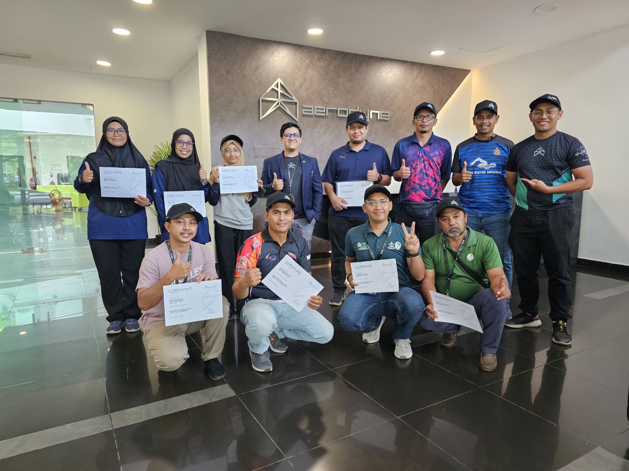 Participants holding certificates