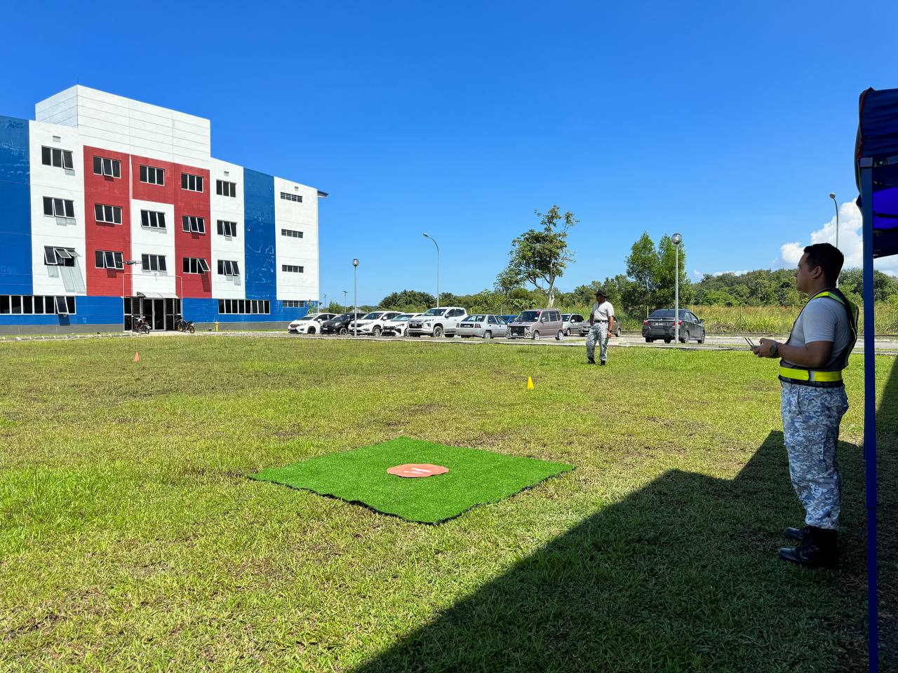 Drone flying field practice